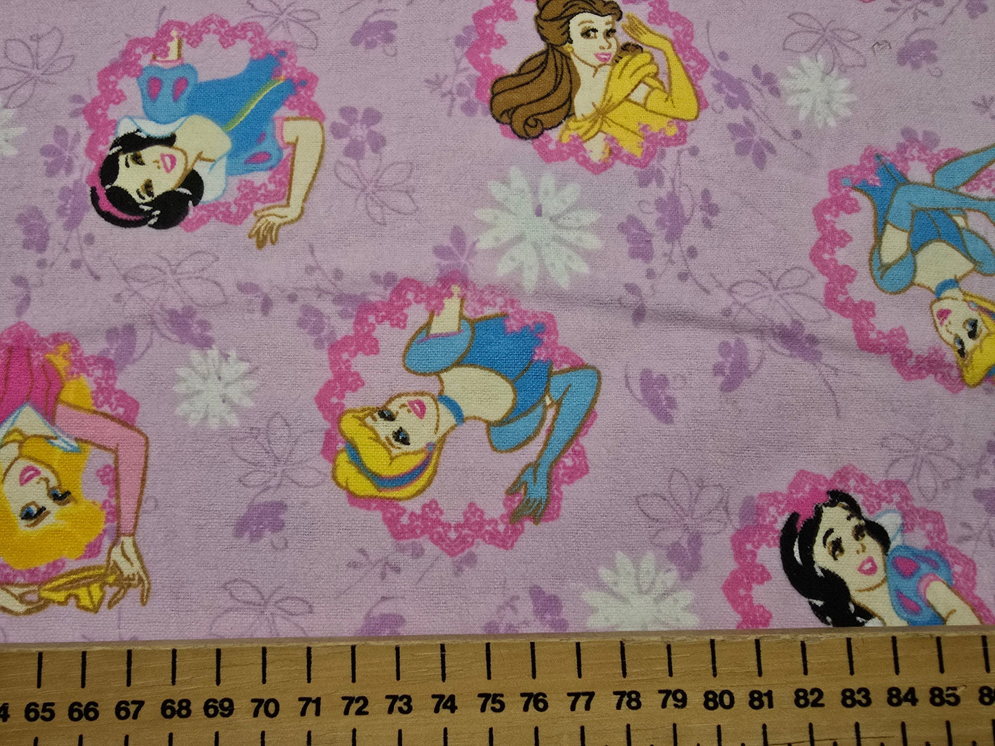 Springs Creative Disney Princess Frames Brushed Cotton Flannel Fabric - 112cm width