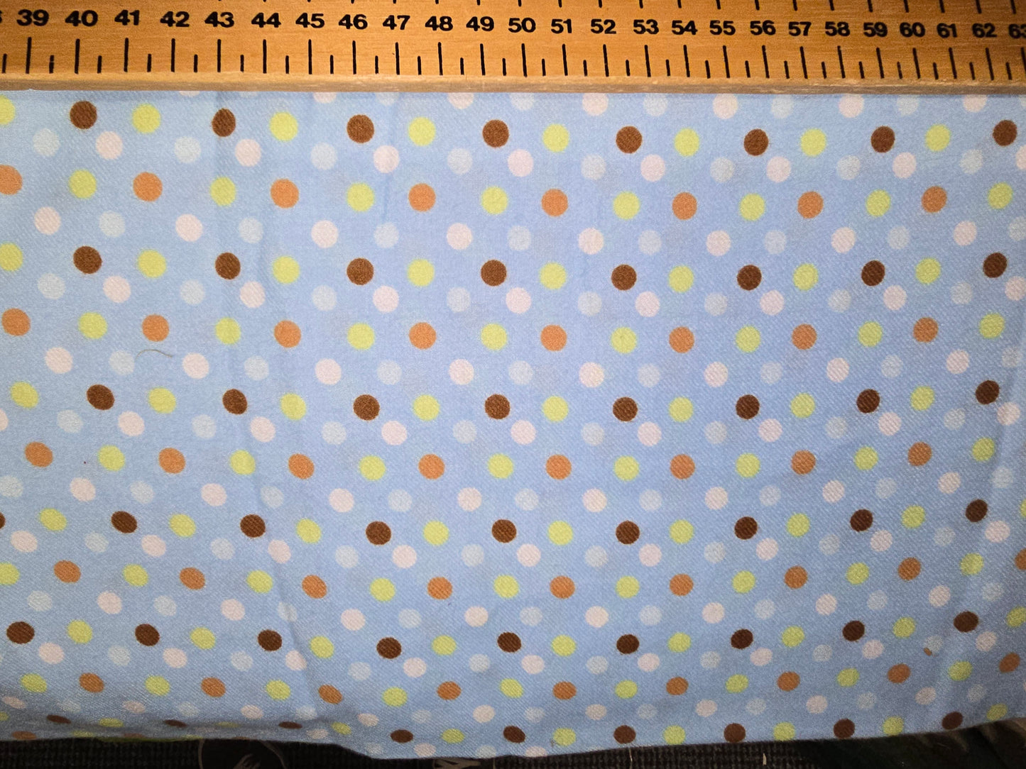 Springs Creative Dots on Blue Brushed Cotton Flannel
