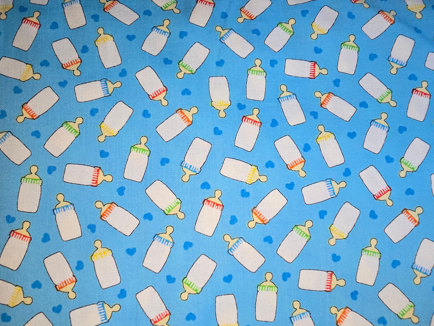 Benartex 100% Quilting Cotton Baby Talk Blue 112cm width