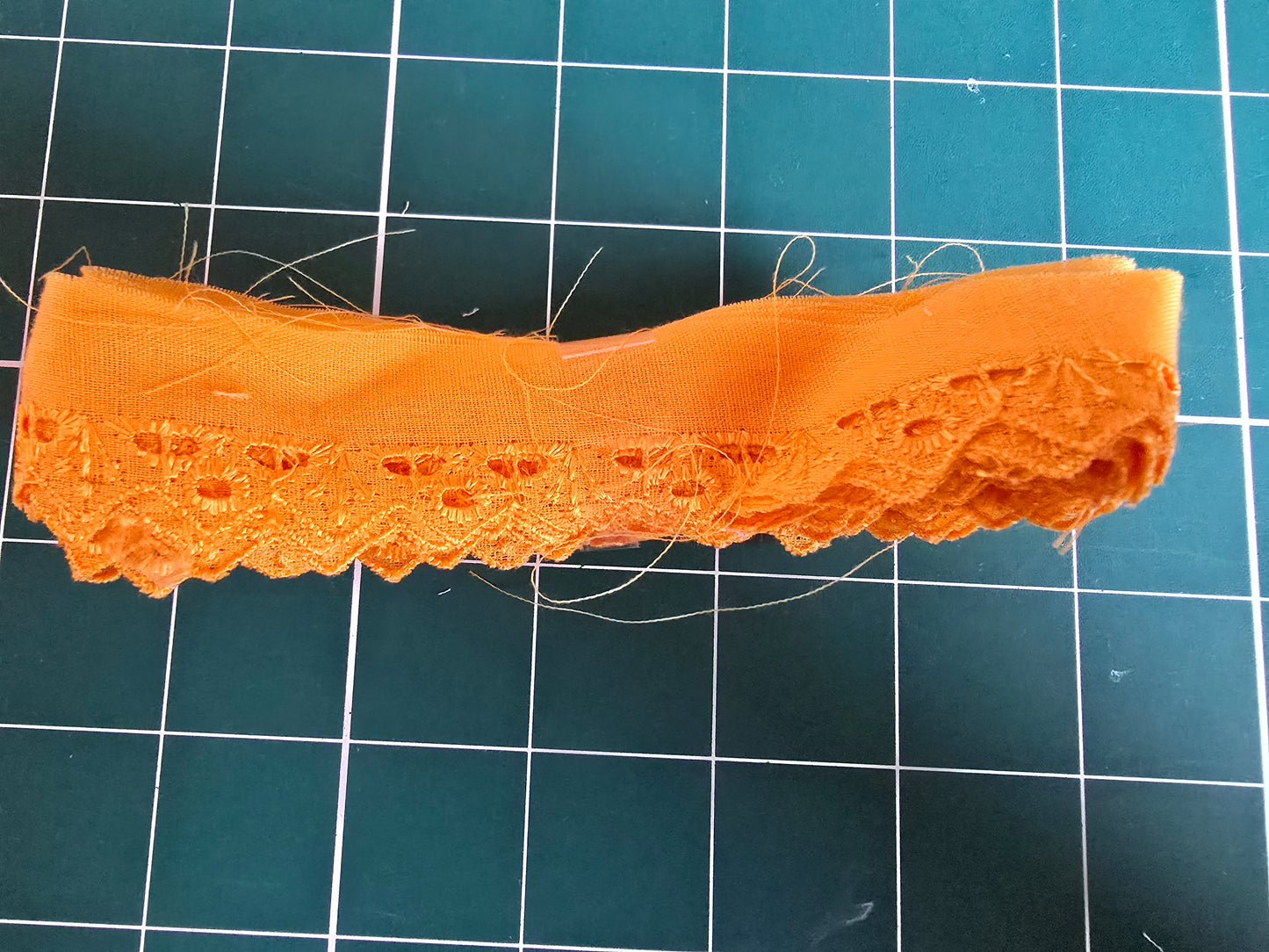 Broderie Anglaise Trim 3m length Orange