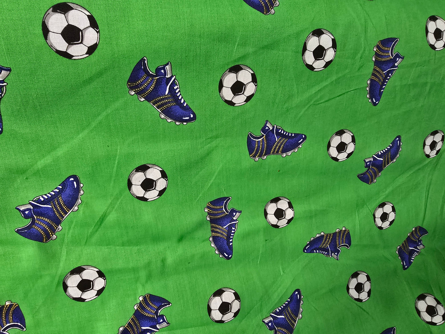 Green Football Boots Cotton super 140cm width