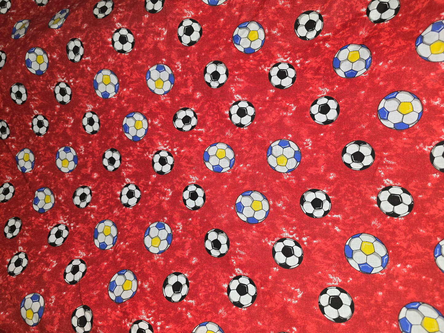 Red Football Cotton super 140cm width