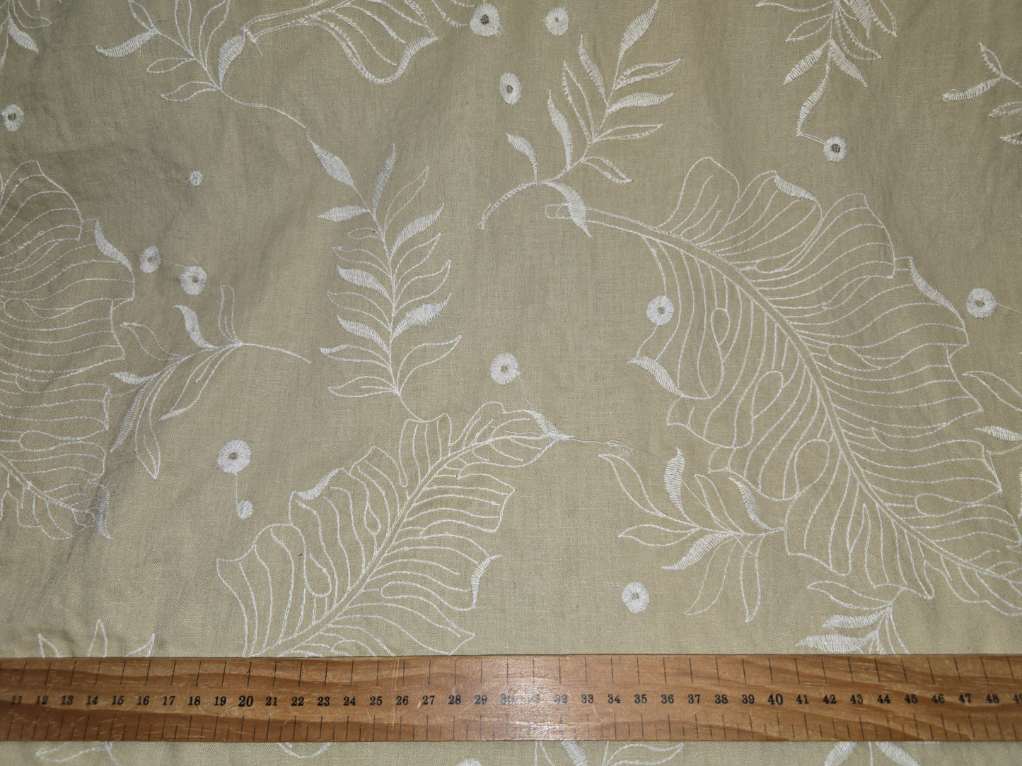 Linen Mix Embroidered 142cm width