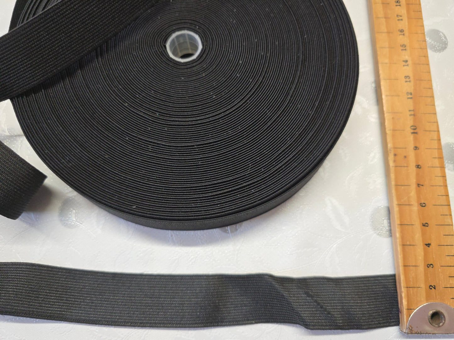 Elastic White or Black 25mm