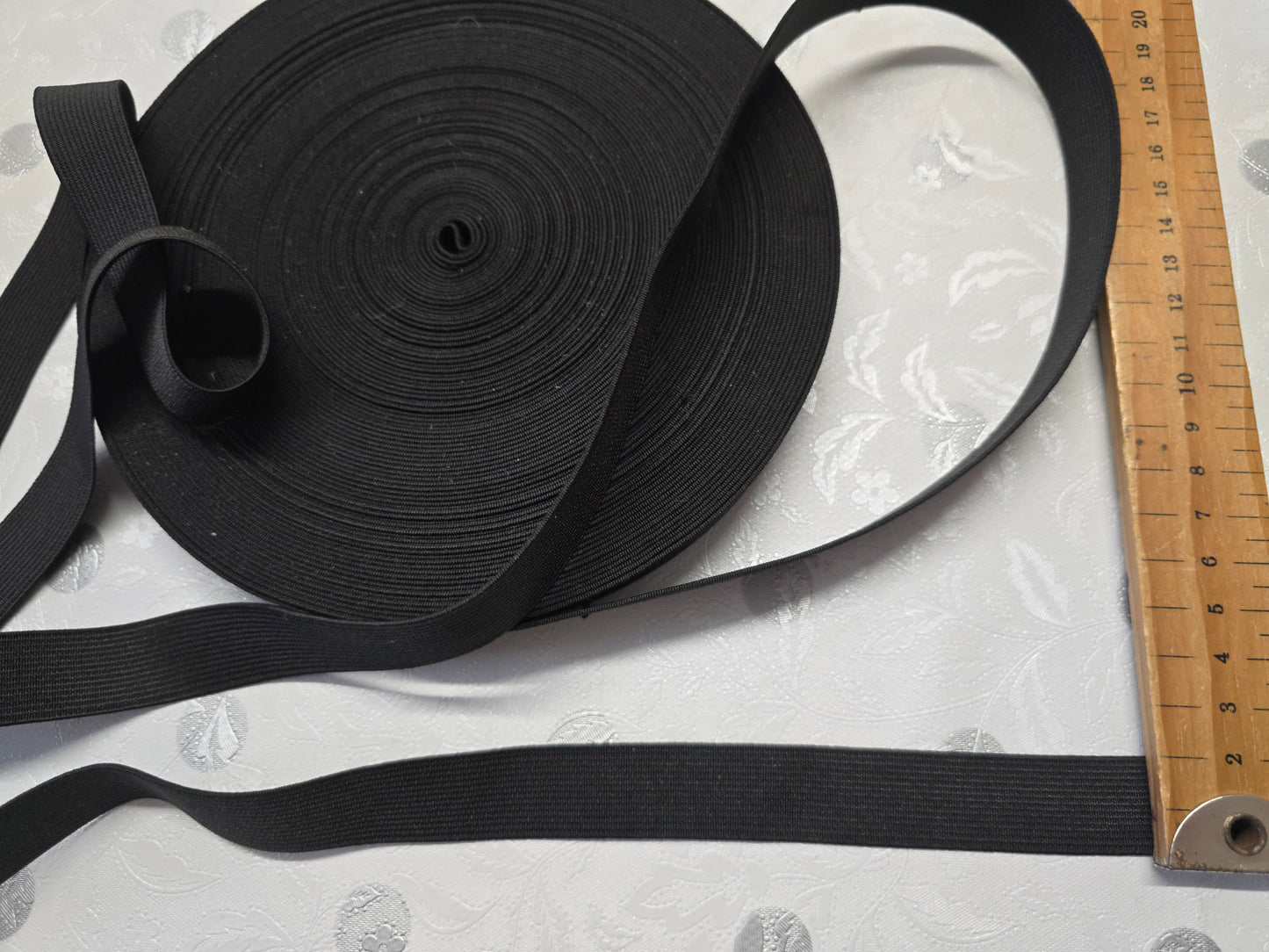 Elastic 19mm White or Black