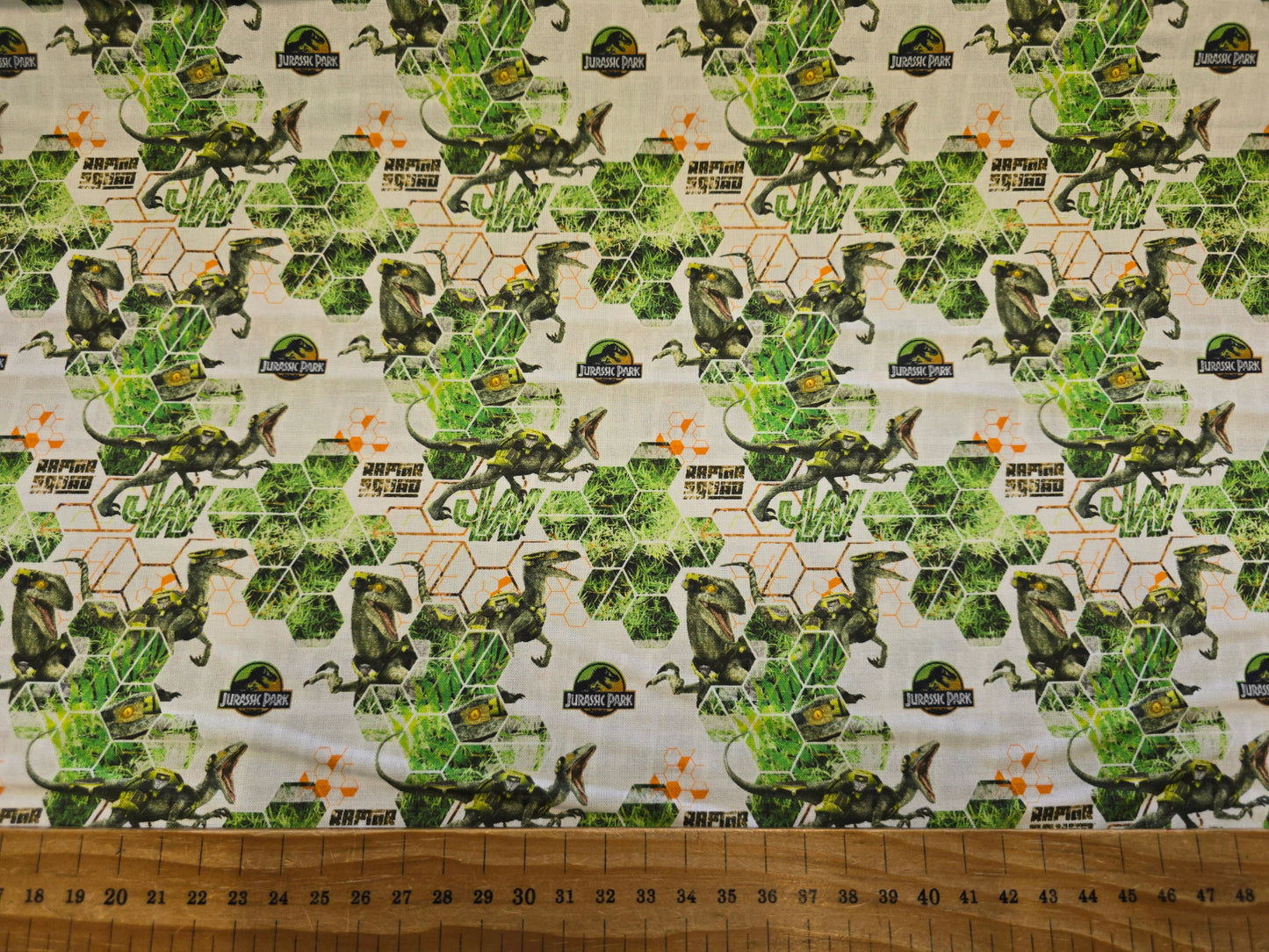 Jurassic World Dinosaurs Fabric 100% Cotton 149cm width