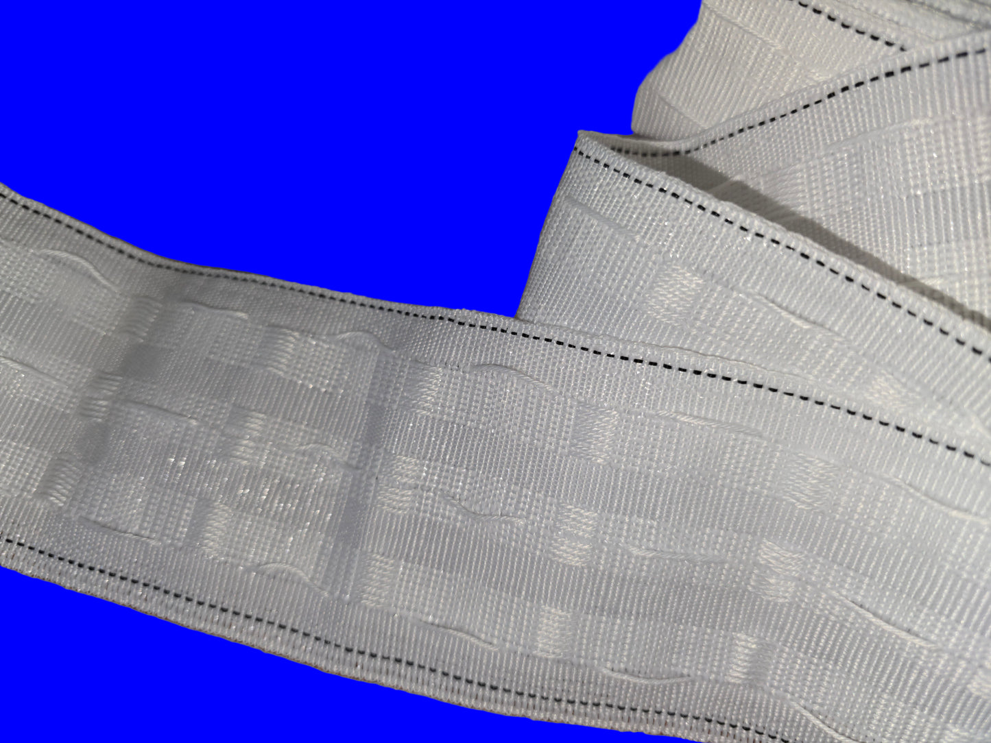 3 Inch White Pencil Pleat Curtain Tape - by the Metre