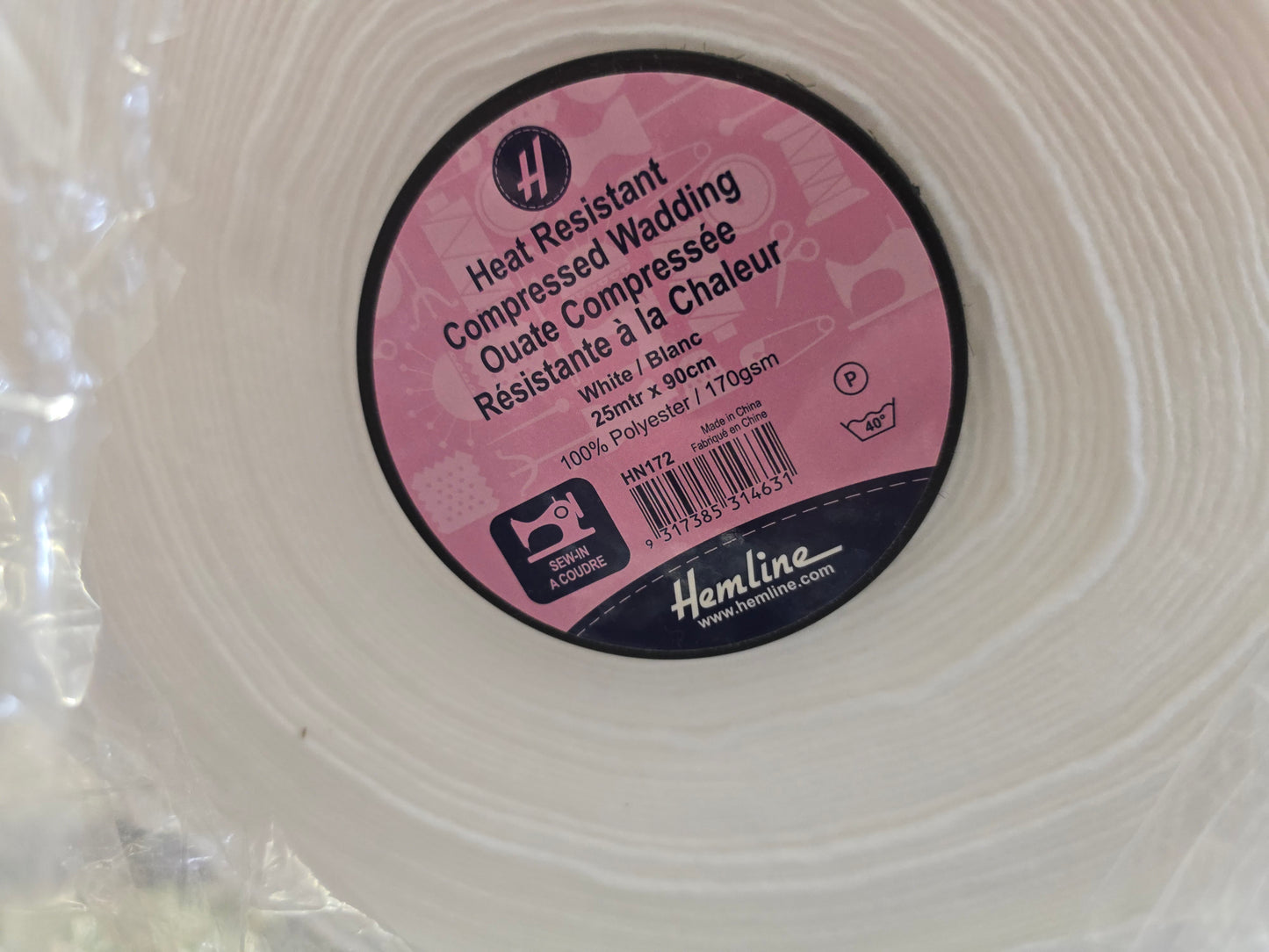 Hemline HN172 Heat Resistant Compressed Wadding - 90cm Width
