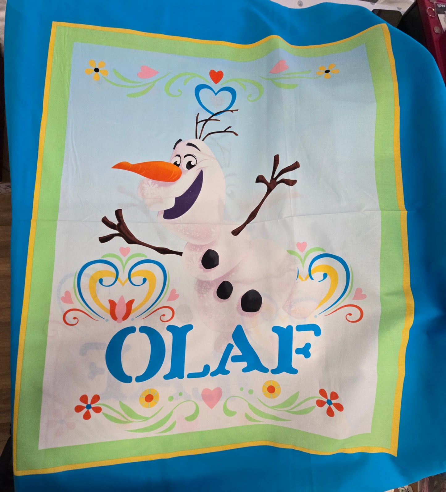 Disney Frozen Dancing Olaf 100% Cotton Panel / Wall Hanging CP55428