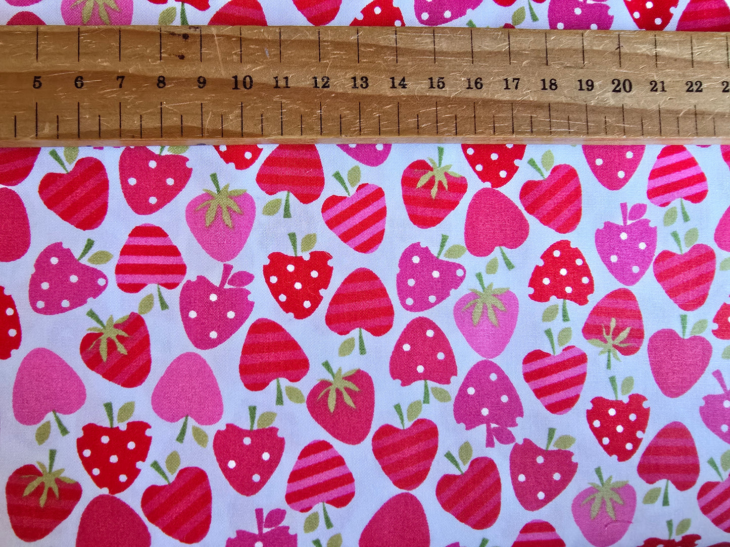 100% Cotton Strawberries