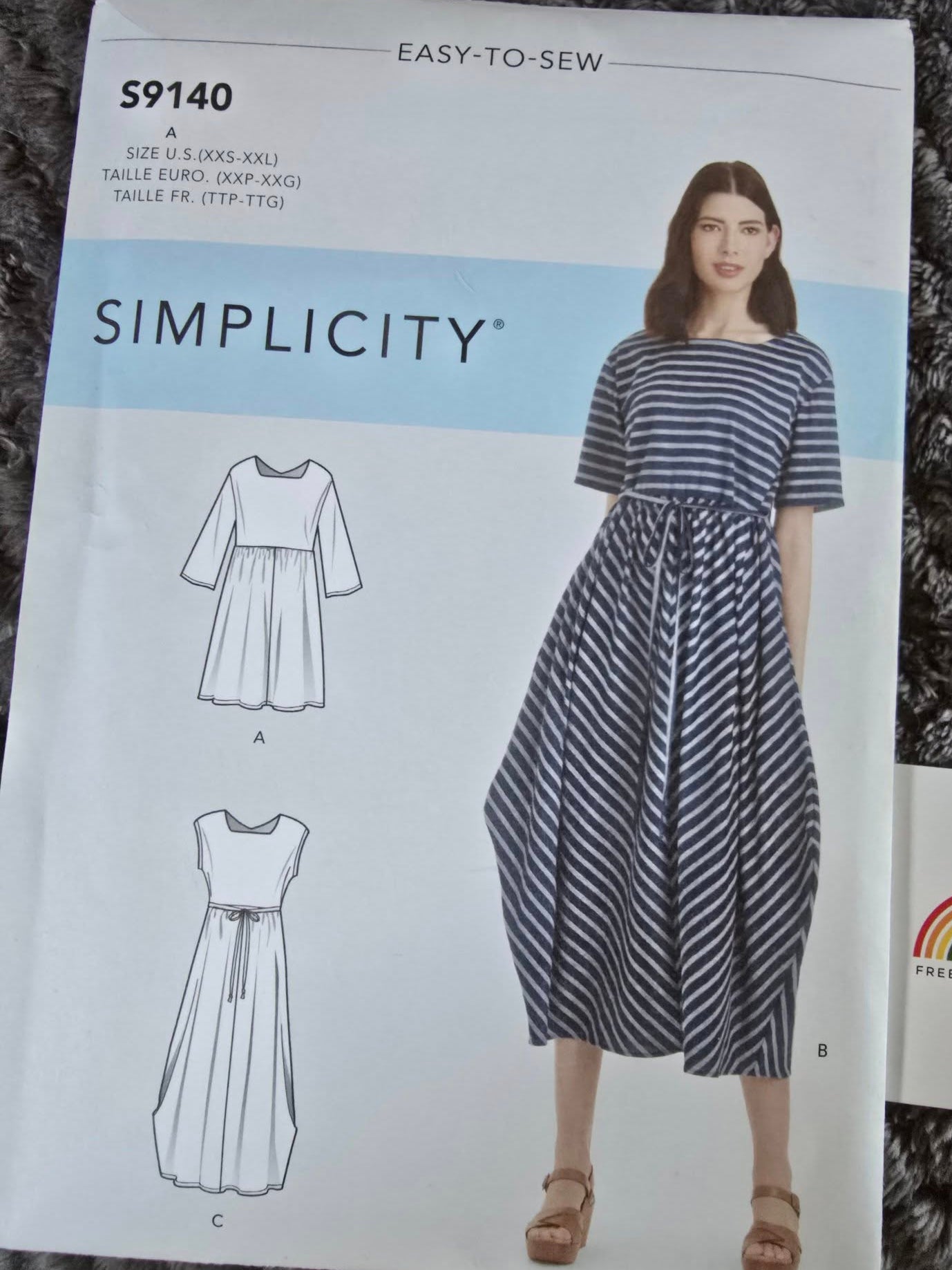 Simplicity S9140 Pattern Easy to Sew US XXS-XXL