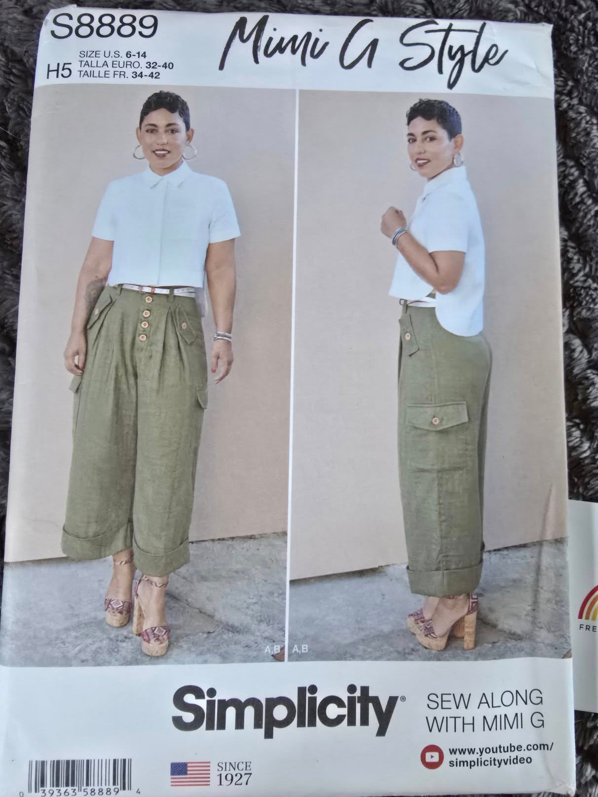 Simplicity Mimi S8889 Top and Trousers Sewing Pattern - US Size 6-14
