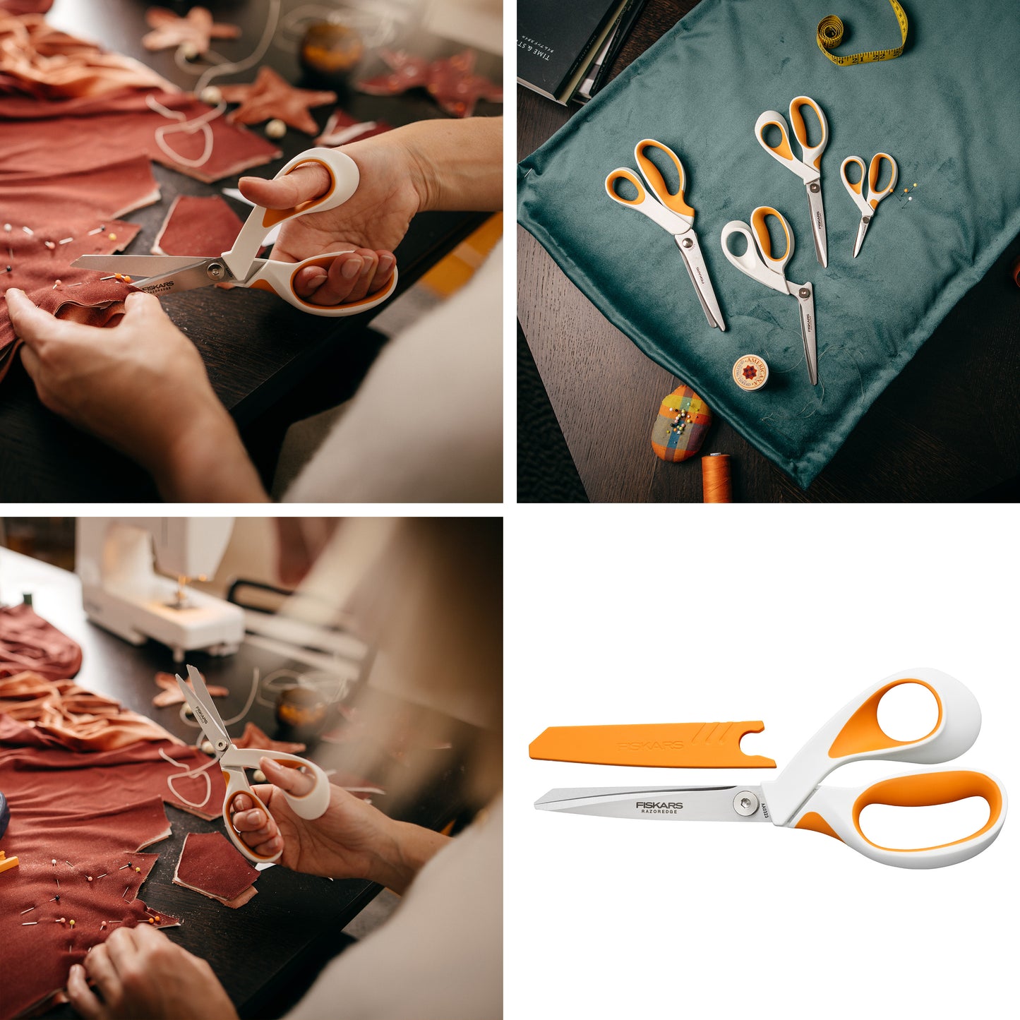 Fiskars 21cm RazorEdge™ Soft Grip Fabric Scissors