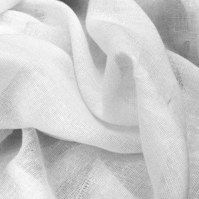 Muslin - White - 150cm width