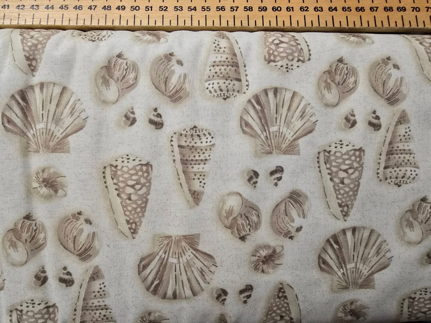 Benartex Shells Sand - Coastal Cotton Fabric 112cm Beach Theme