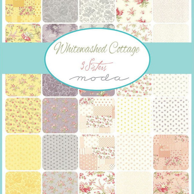 Moda Whitewashed Cottage by 3 Sisters Charm Pack - 42 x 5" Cotton Squares