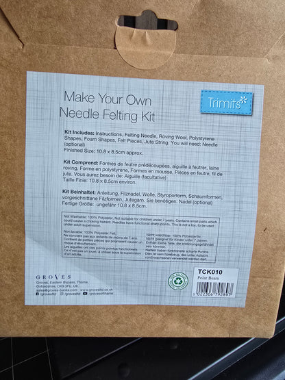 New! Trimits Polar Bear Felting Kit