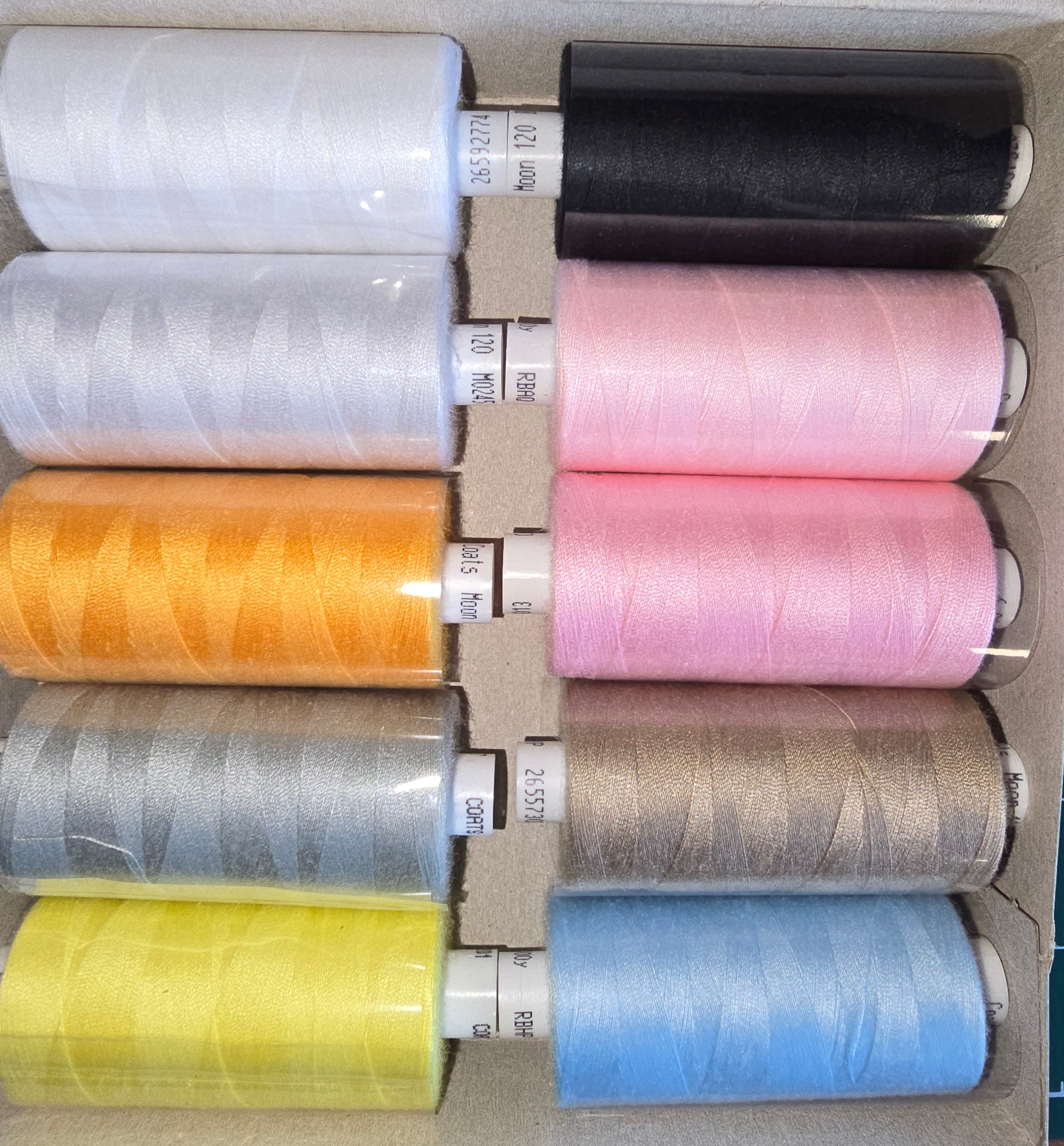 Coats Moon Thread Pack Lights 10 Reels | Eastgate Fabrics