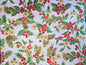 Christmas Holly with Gold Foil 100% Cotton Remnant