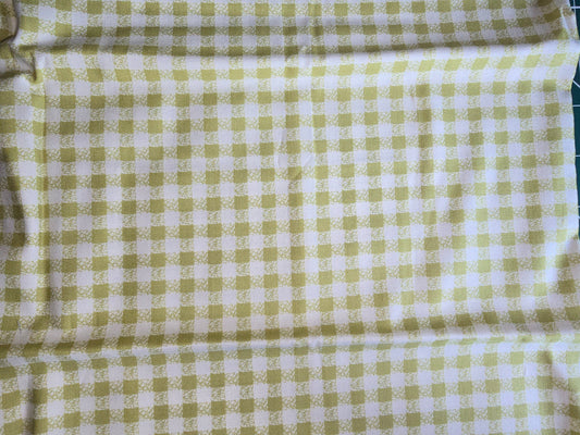 100% Cotton Green Check Remnant
