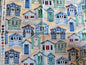 Makower Beach Huts 100% Cotton Fat Quarter Remnant