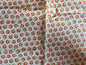 Orange Flower on White 100% Cotton Remnant