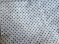 Polycotton  Cotton Rich Black Dot on White Remnant