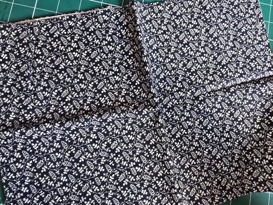 Chante Claire Fabrics Trailing On Ink 100% Cotton Remnant
