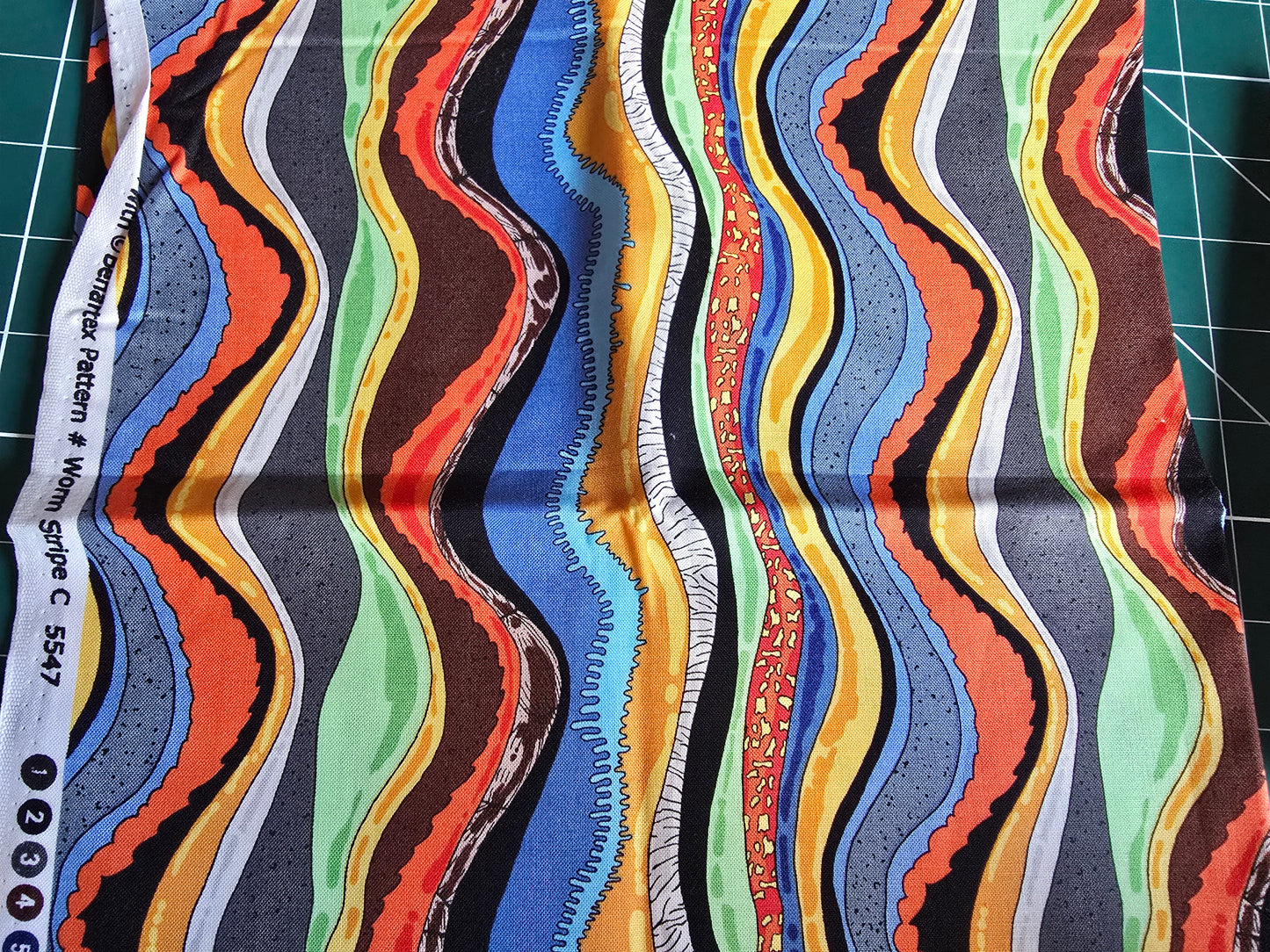 Benartex Crawly Critters 100% Cotton Remnant