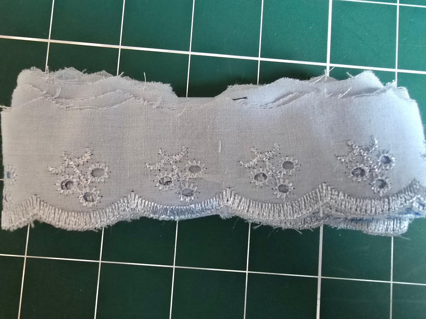 Broderie Anglaise Trim 3m length Blue