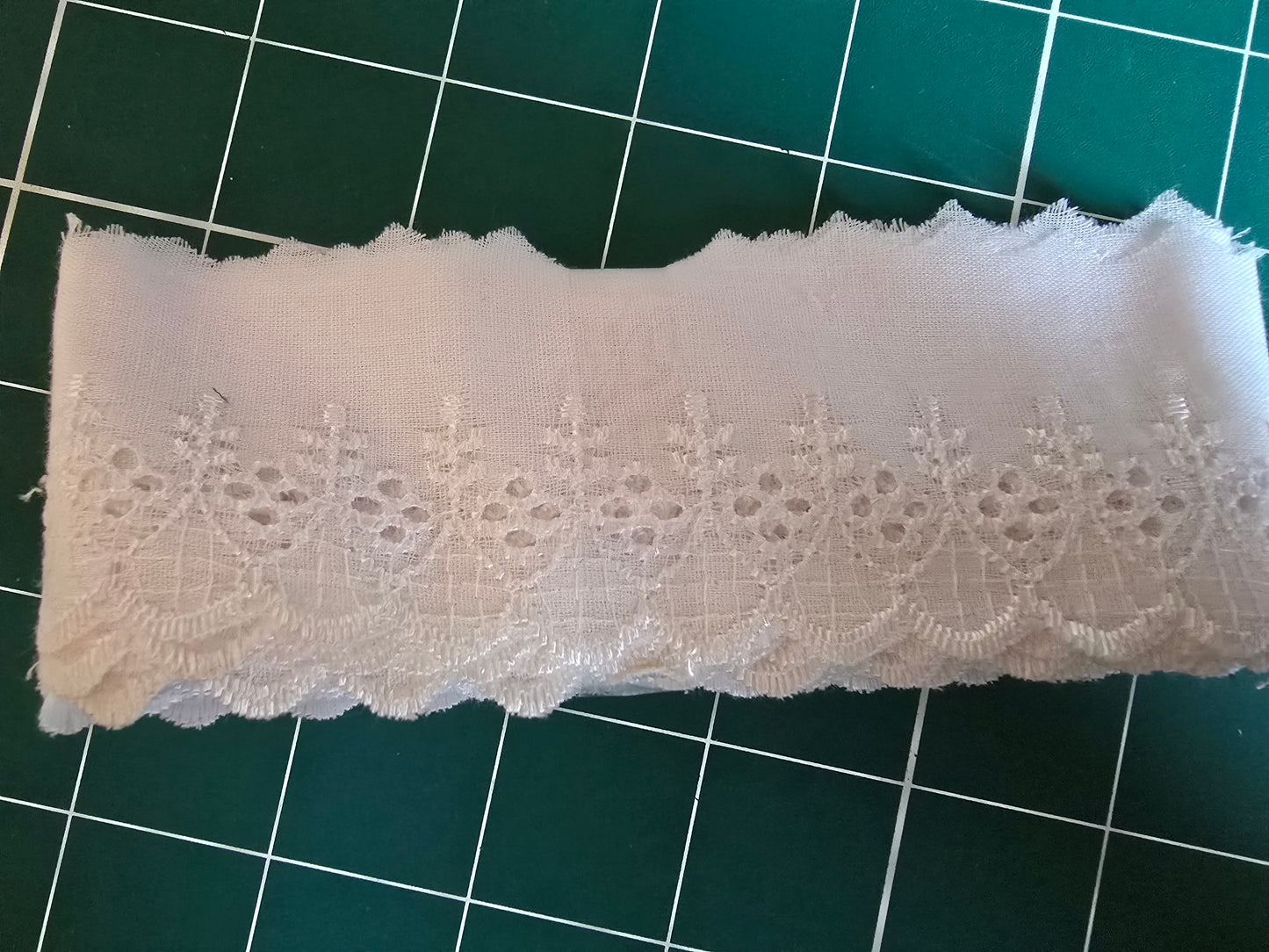 Broderie Anglaise Trim 3m length White