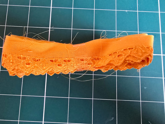 Broderie Anglaise Trim 3m length Orange