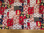 100% Cotton Patchwork in Red 135cm width