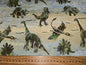 Bali Batiks Dinosaur Fabric Blue or Green 114cm width