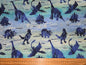 Bali Batiks Dinosaur Fabric Blue or Green 114cm width