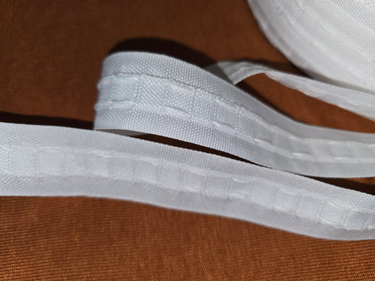 Curtain Tape 1 inch Standard Gather White