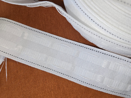 Curtain Tape 2 inch Pencil Pleat Curtain Tape White