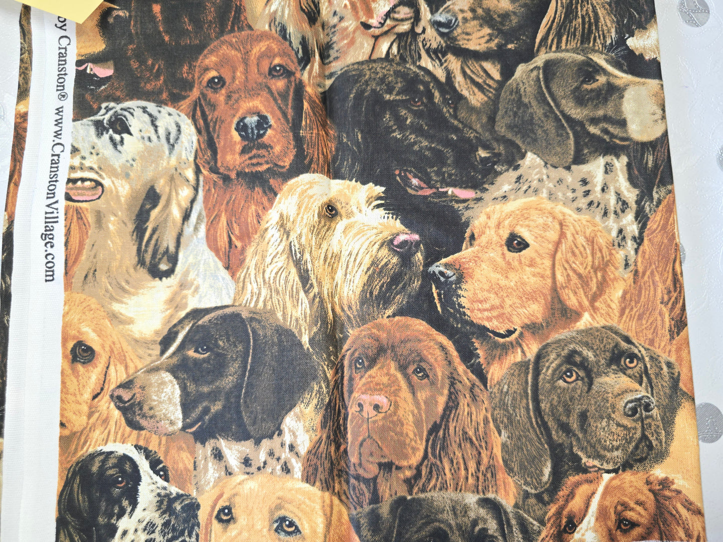 Cranston VIP Dog Remnant 100 Quilting Cotton