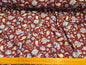 Paisley Floral Needlecord Burgundy by Little Johnny 148cm width