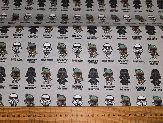 Camelot Star Wars Imperial Quotes Cotton Fabric 112cm - Licensed Sci-Fi