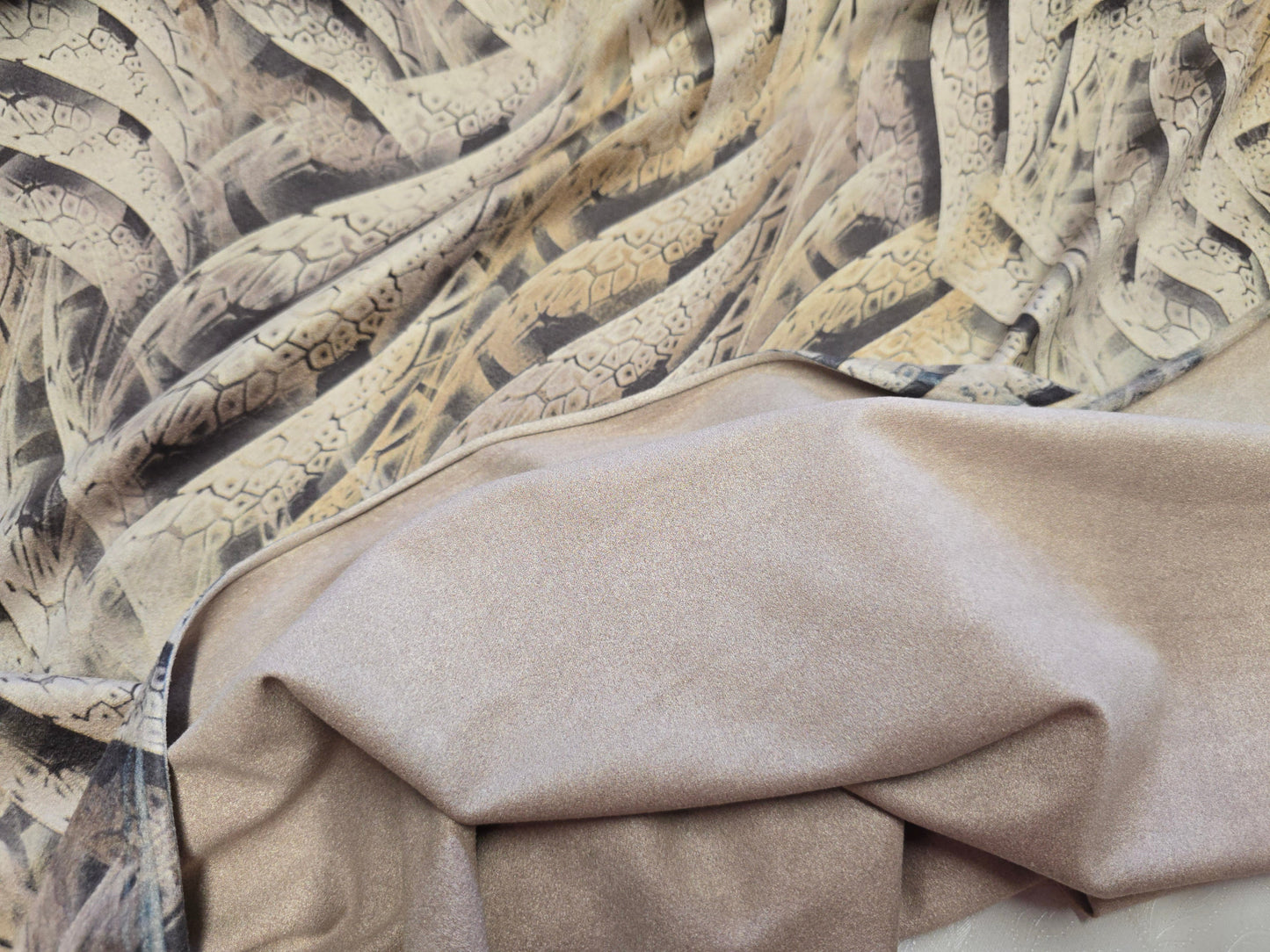 Suede Velvet Touch Fabric Dressmaking - Upholstery - 135cm Width - 4-Way Stretch