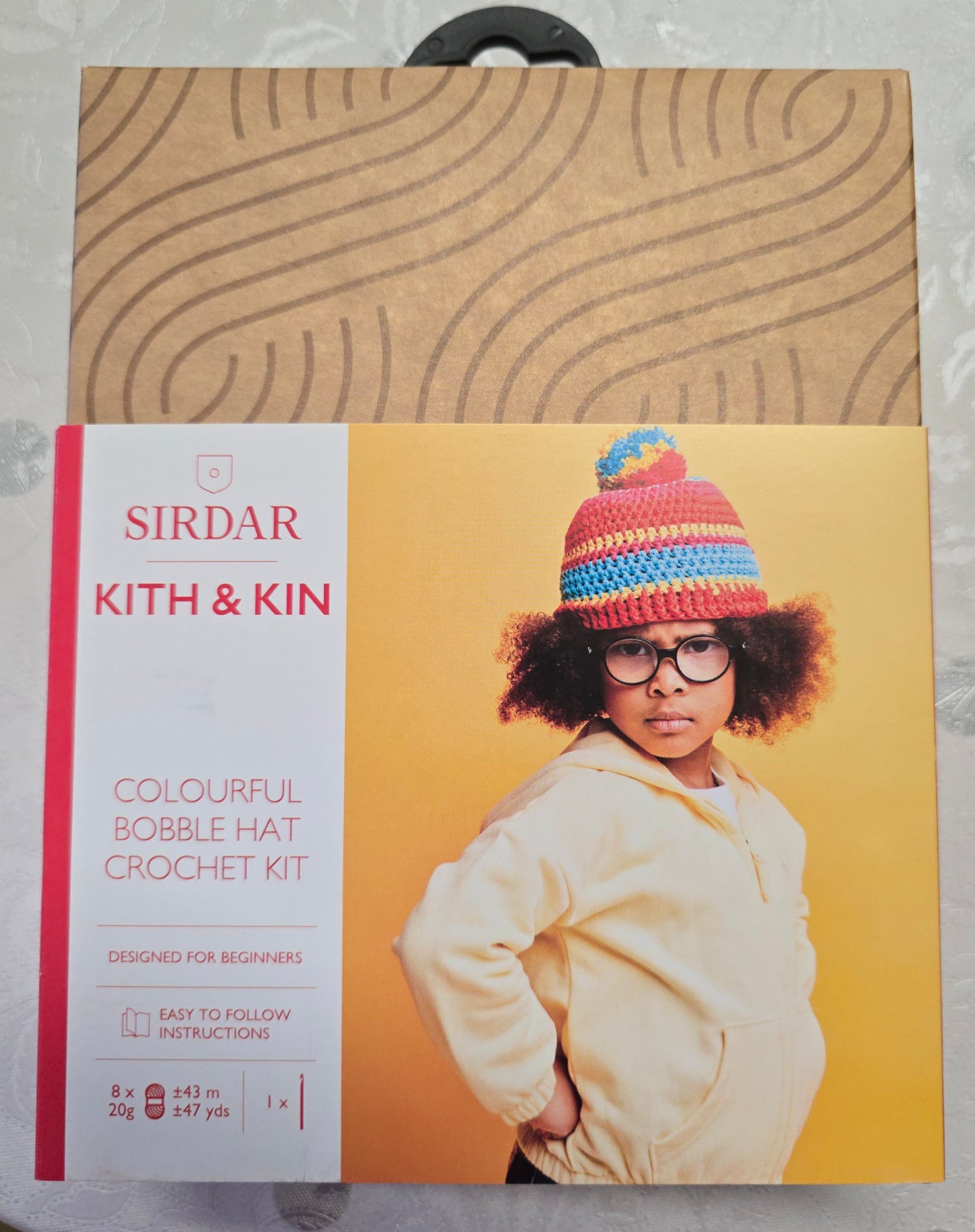 Sirdar Kith & Kin Colourful Bobble Hat Crochet Kit - Beginner Friendly