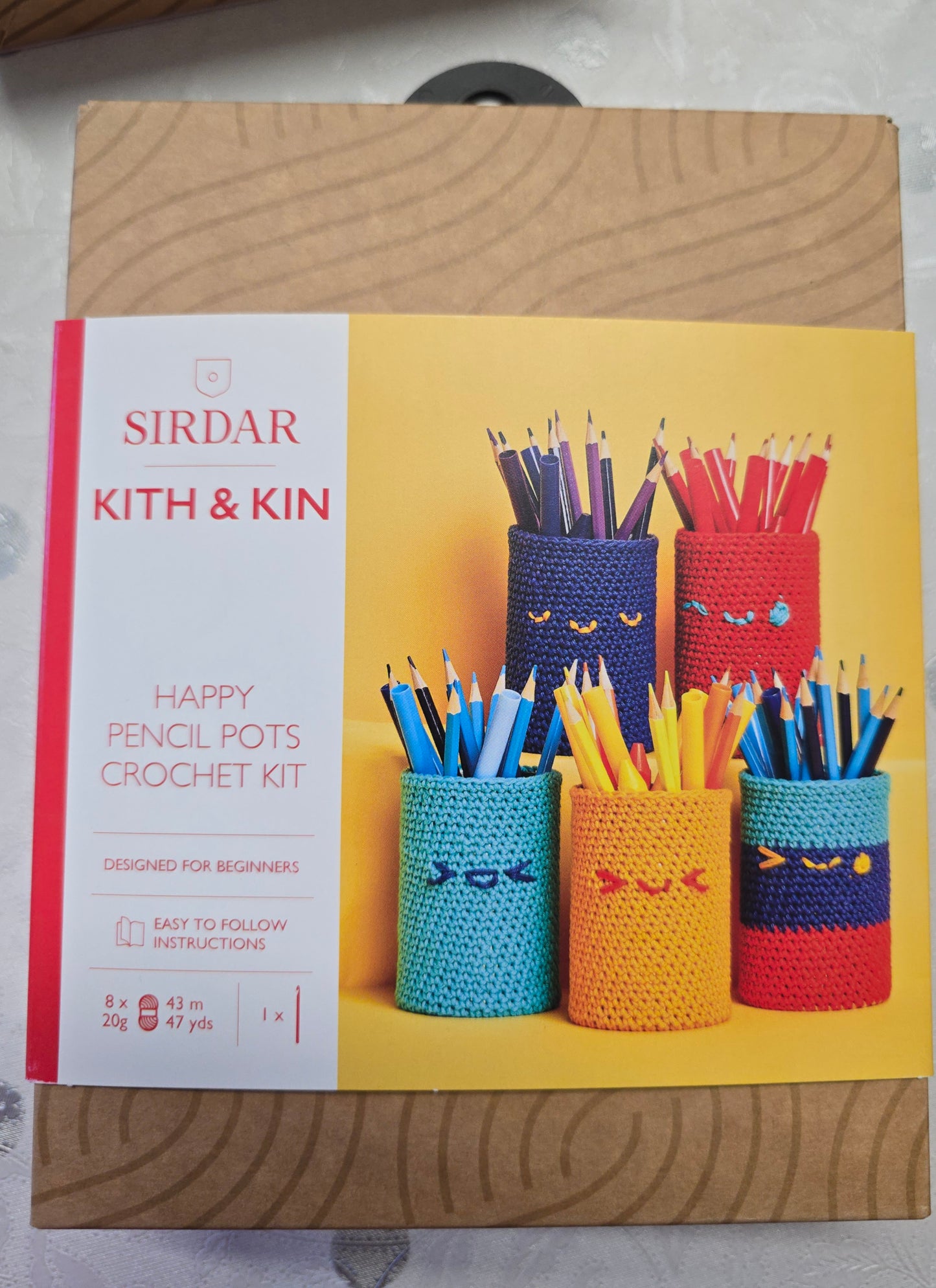 Sirdar Kith & Kin Happy Pencil Pots Crochet Kit