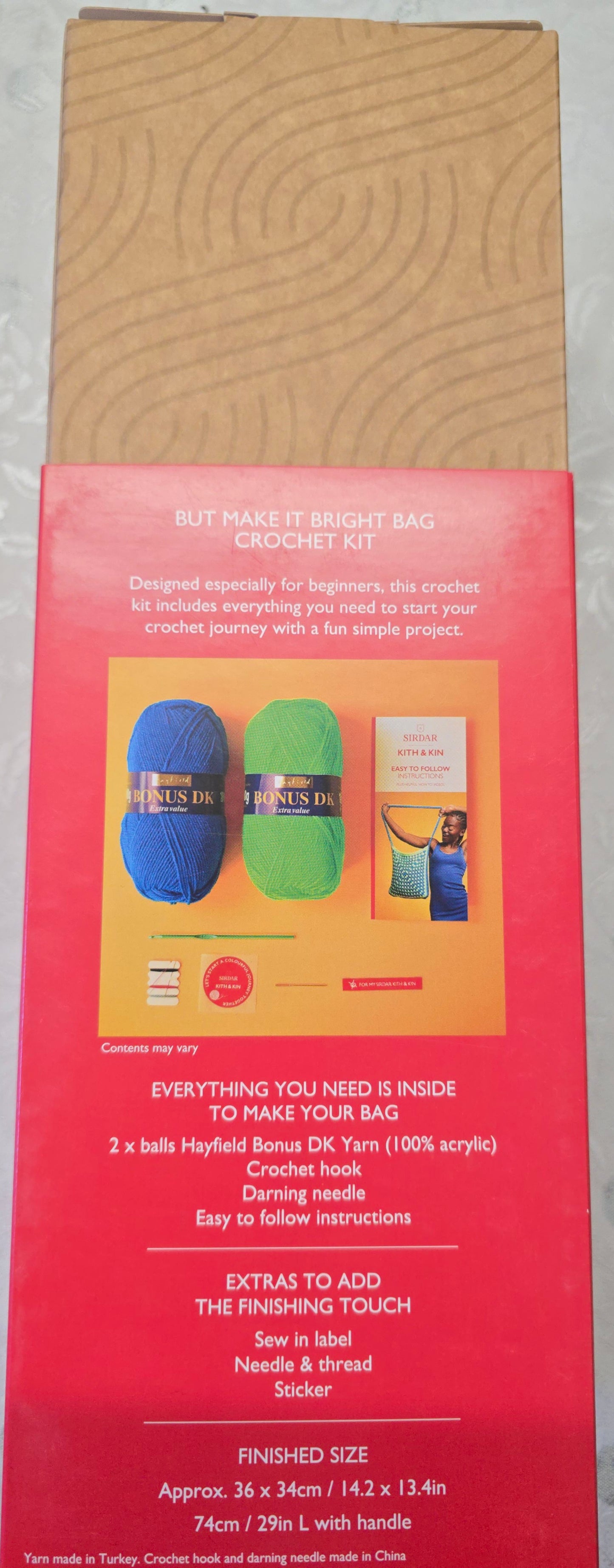 Sirdar Kith & Kin But Make it Bright Bag Crochet Kit