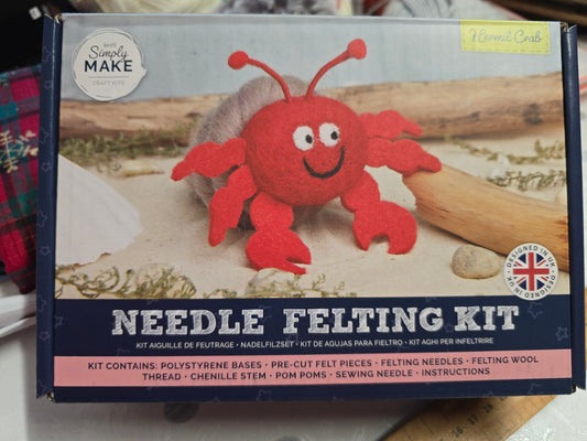 Docrafts Simply Make Hermit Crab Needle Felting Kit