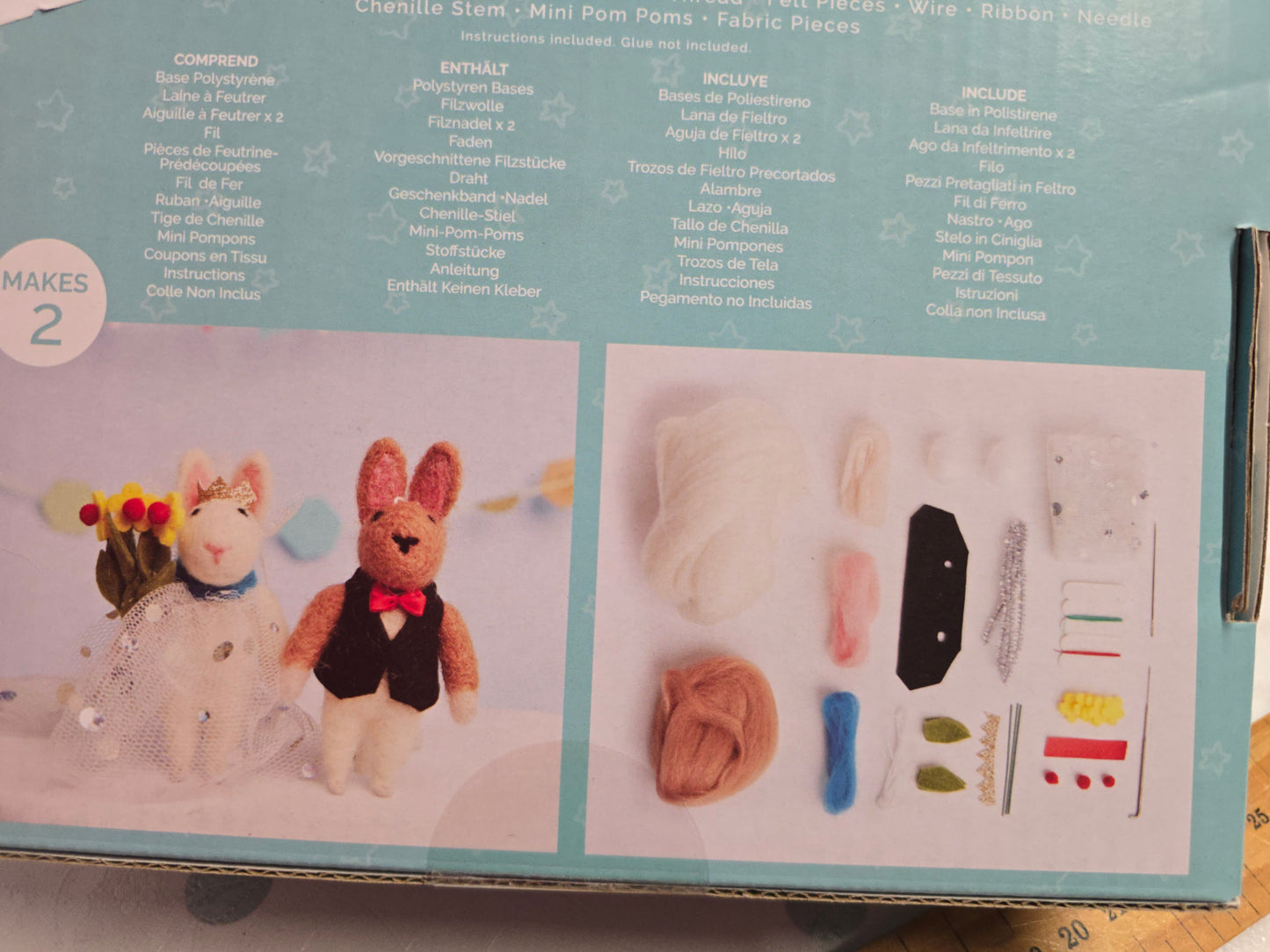 Docrafts Simply Make Wedding Mouse Duo Needle Felting Kit