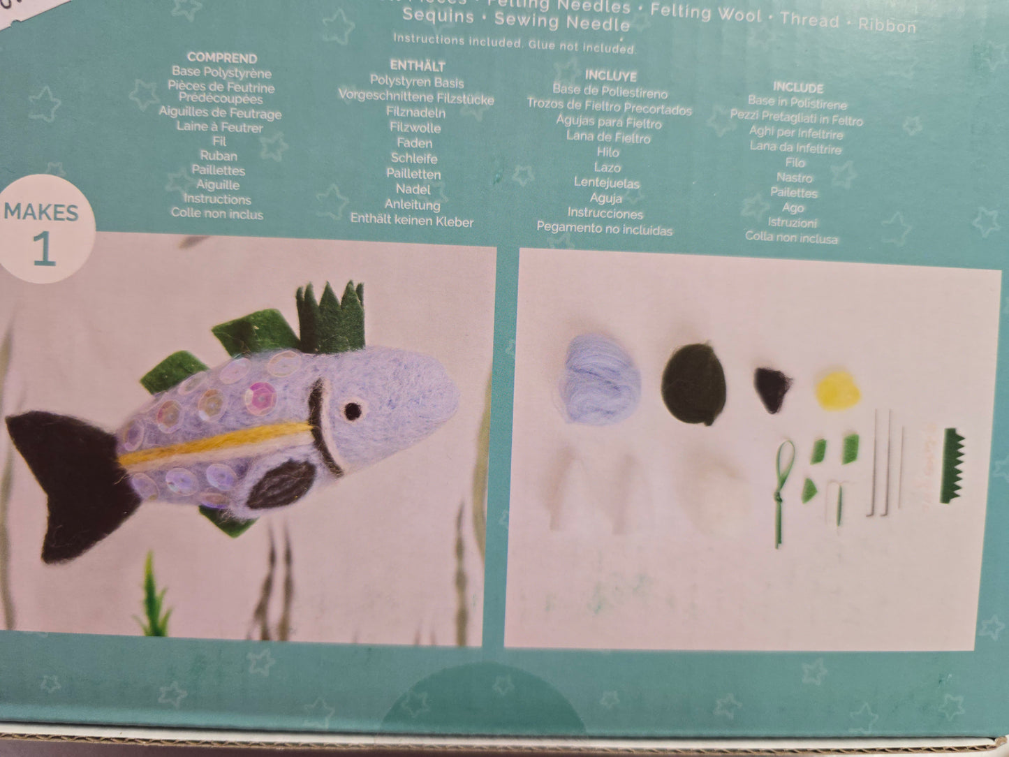 Docrafts Simply Make Fancy Fish Needle Felting Kit