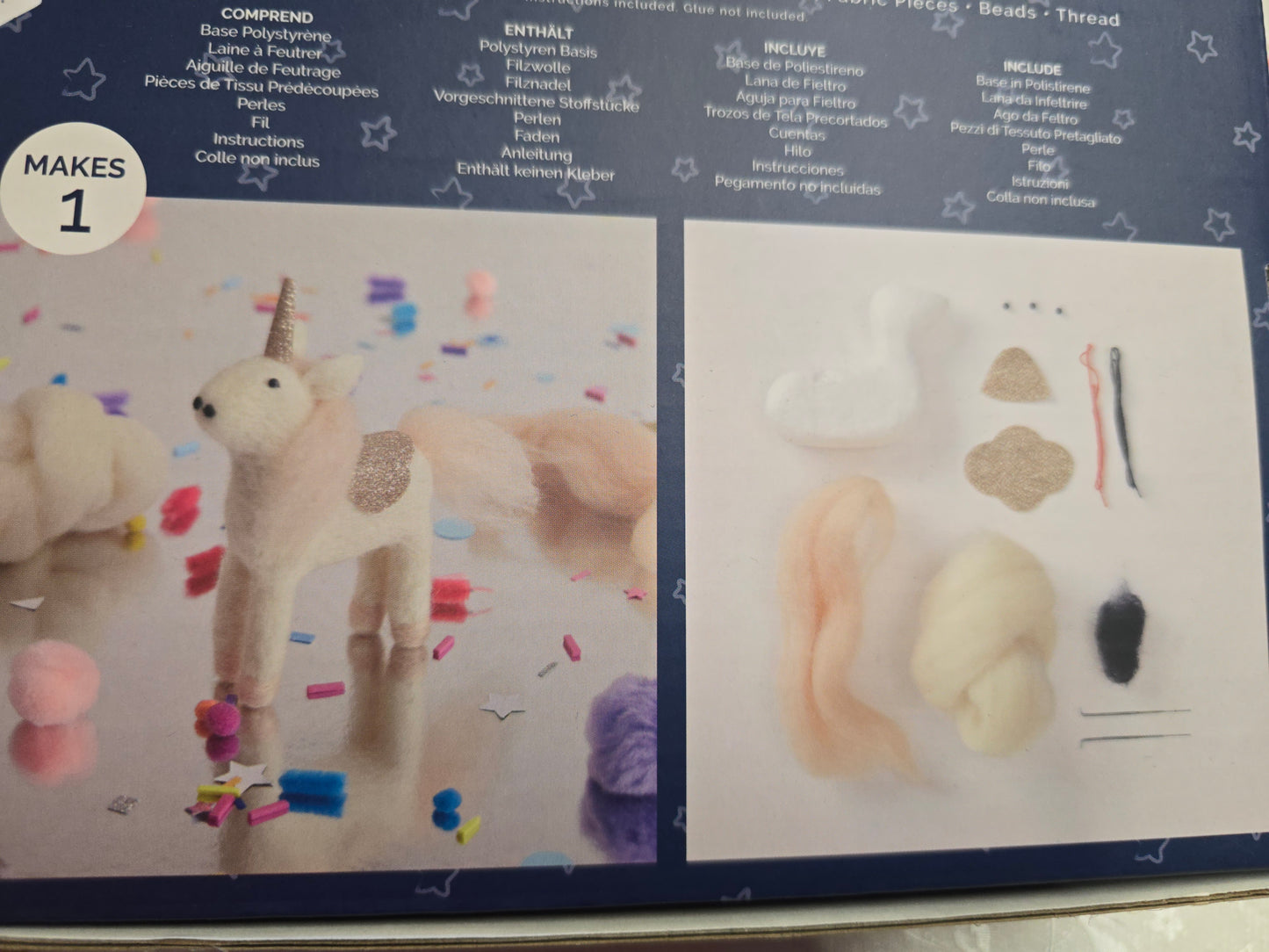 Docrafts Simply Make Unicorn Needle Felting Kit