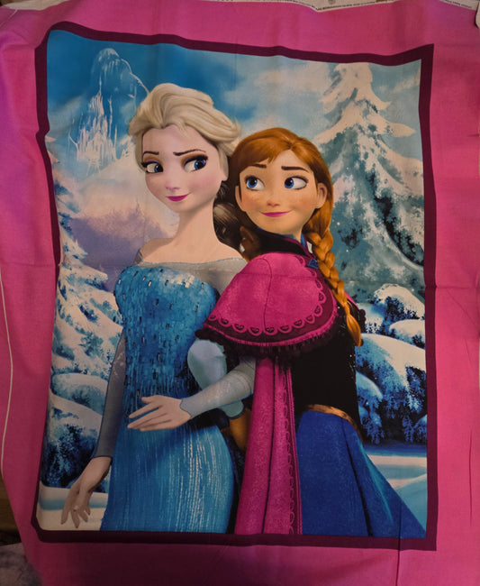 Disney Frozen Sisters Snowy Scenic 100% Cotton Panel