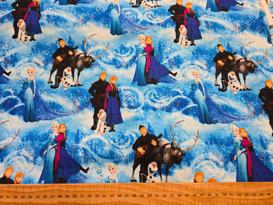 Springs Creative Disney Frozen Scenic 100% Cotton Quilting Fabric - 112cm Width